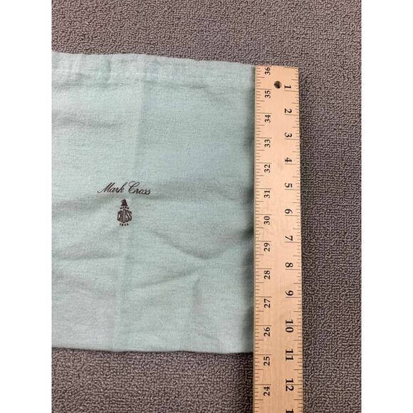Mark Cross Dust Bag Unisex Blue Logo Print Drawstring Storage Pouch Accessory - Picture 5 of 6